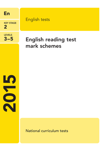 Year 6 Guided Reading - 1 week - 3 sessions based on 2015 SATs paper - text 3