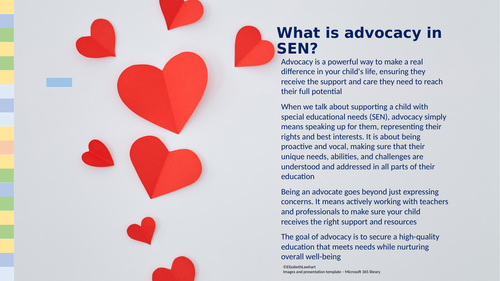 Poster: what is advocacy in SEN