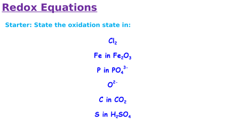 AQA A Level Chemistry Unit 7 Lessons
