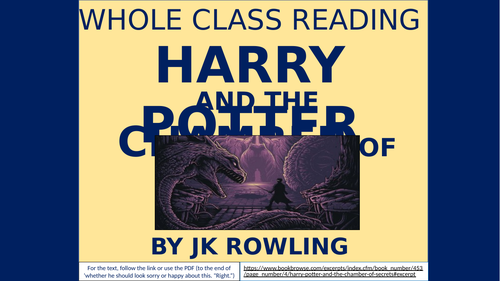 Harry Potter and the Chamber of Secrets - Whole Class Reading Session!