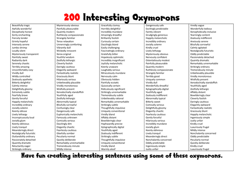 200 Oxymorons