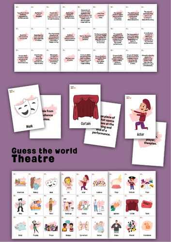 Theatre. Guess the word game. | Teaching Resources