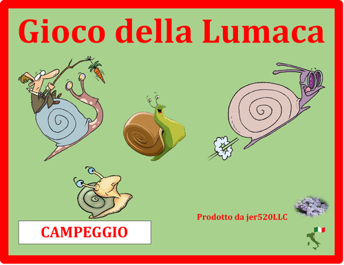 Campeggio in Italian Gioco della Lumaca