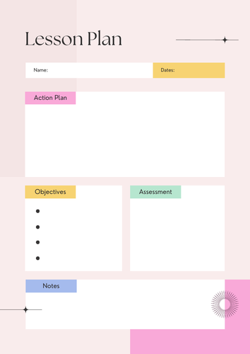 pastel pink lesson plan | Teaching Resources