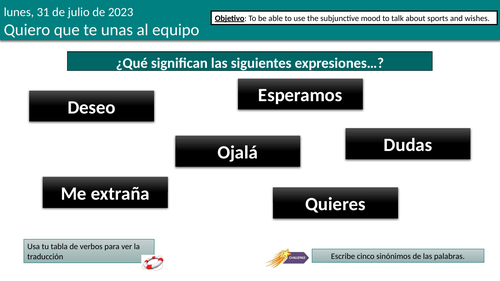 Present subjunctive - El presente de subjuntivo