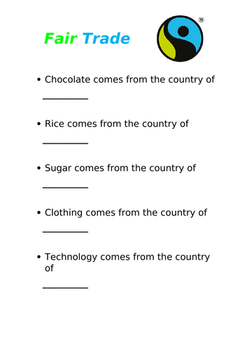 Fair Trade Research Activity