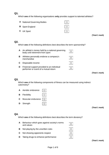 AQA A Level Sociology Paper 2 Past Paper Questions and Answers