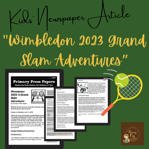 Wimbledon Grand Slam Adventures | Kid’s English Reading Article & Activity