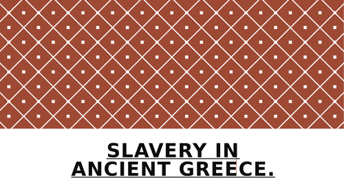 Slavery in Ancient Greece