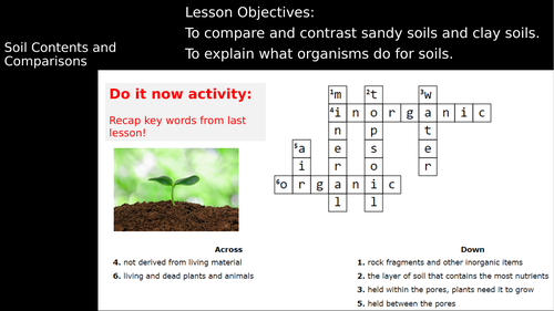 Soil Content and Comparisons - iGCSE Environmental Management