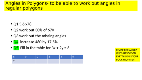 angles in polygons