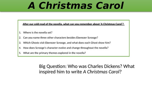 A Christmas Carol: Who was Charles Dickens?