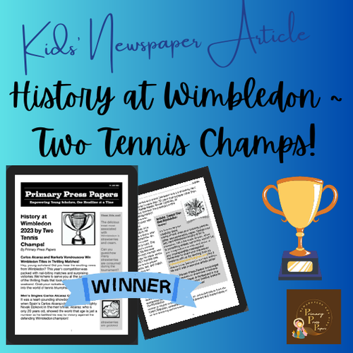 Wimbledon Champions: A Tennis Adventure for Readers | Basic English for Kids