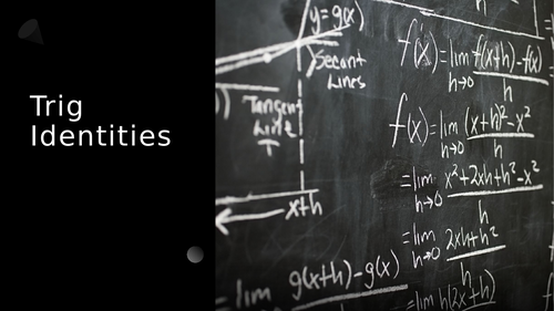 Further Trig Identities