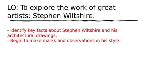 Stephen Wiltshire - Architectural drawing