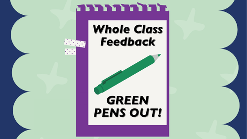 FREE WHOLE CLASS FEEDBACK SHEETS