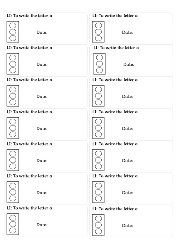 Phonics - S A T P I N jotter labels