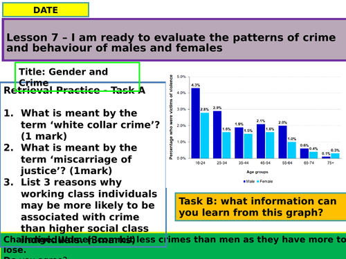 Lesson 8 - Gender and Crime