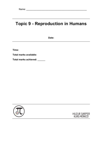 Topic 9 - Reproduction in Humans
