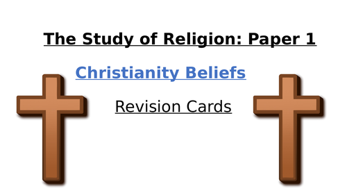 AQA Religious Studies Revision Cards - Christianity Beliefs