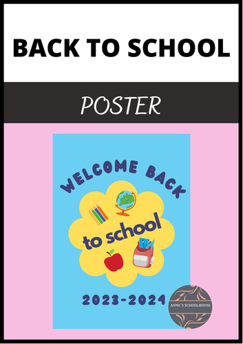 Back to School Poster 2023-24