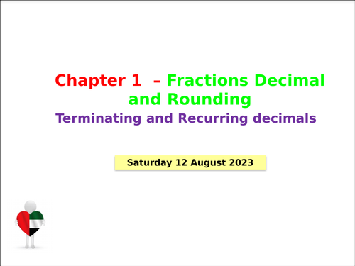 Terminating decimal & Recurring decimals