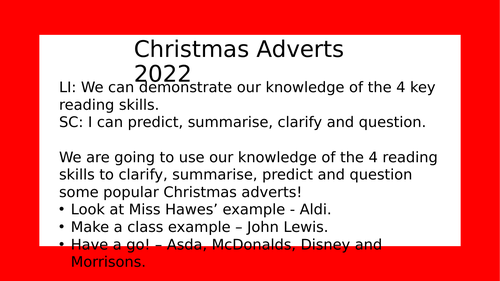 Reading - Christmas Adverts