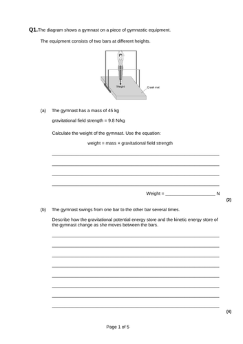KE and elastic stores