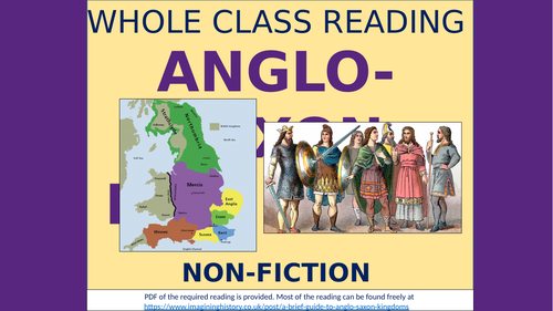 Anglo-Saxon Kingdoms - Reading Comprehension Lesson!