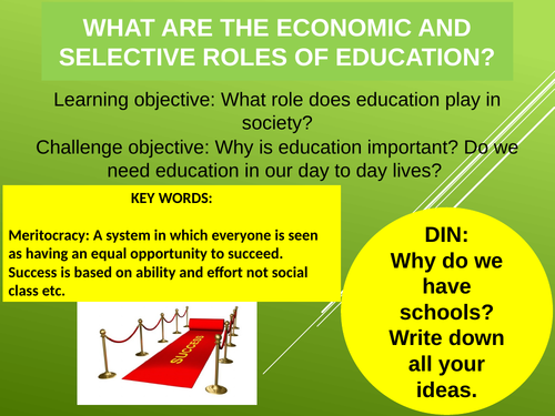 GCSE Education whole topic lessons