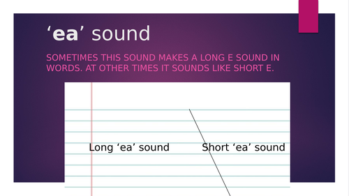 Phase 5 sounds (ea, ew, oe, ie, au, wh, ey, ir and ph)