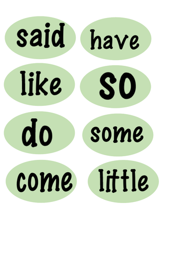 Phase 4 Tricky Word Cards