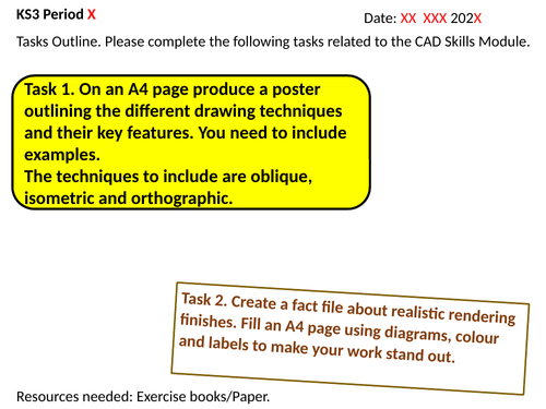 KS3 D&T Cover Lessons Bundle