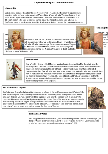 Intro to Anglo-Saxon Britain | Teaching Resources