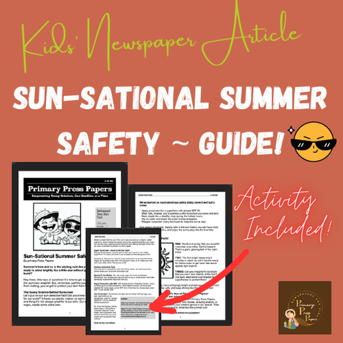 Ultimate Sun Safety Guide - Digital newspaper for Kids! | English Reading with Activity