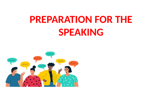 GCSE Speaking - Preparation to conversation and revision sheet