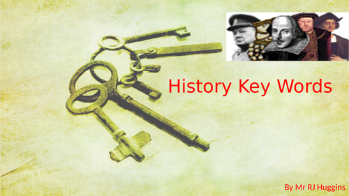 History Key Word Search & Activities