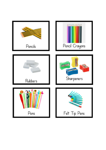 Classroom Resource Picture Labels Art