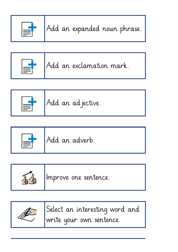 Writing Challenge Cards