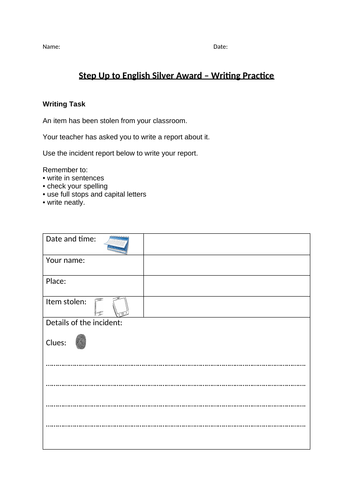AQA Step Up to English Silver Writing