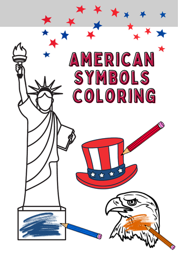 American Symbols Coloring