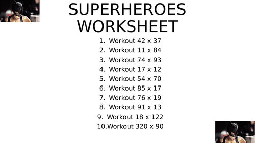 Superhero worksheet 15 | Teaching Resources