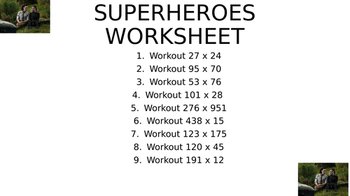 Superhero worksheet 16 | Teaching Resources