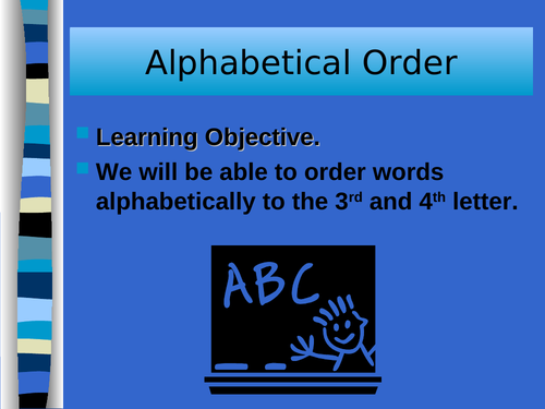 Alphabetical Order