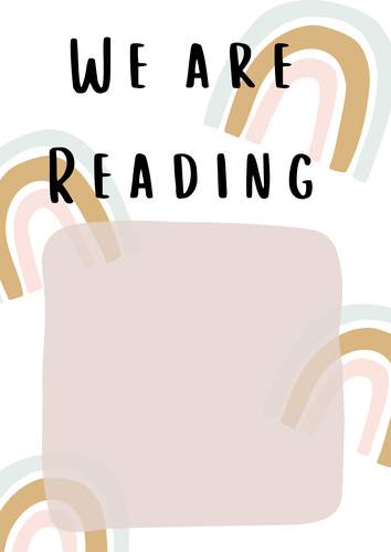 We Are Reading Poster Neutral