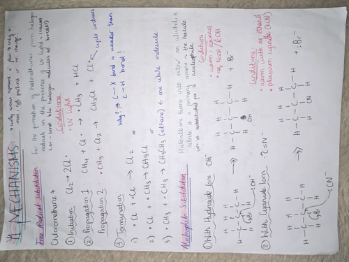 AQA A LEVEL CHEMISTRY ALL MECHANISMS