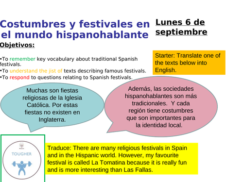 Costumbres y festivales en el mundo hispanohablante