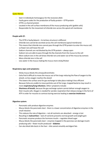 TOPIC 2 A LEVEL BIOLOGY EDEXCEL (A) - A* NOTES