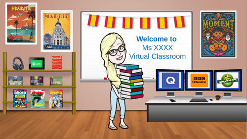 Virtual classroom template