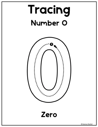 Tracing Numbers 0-10